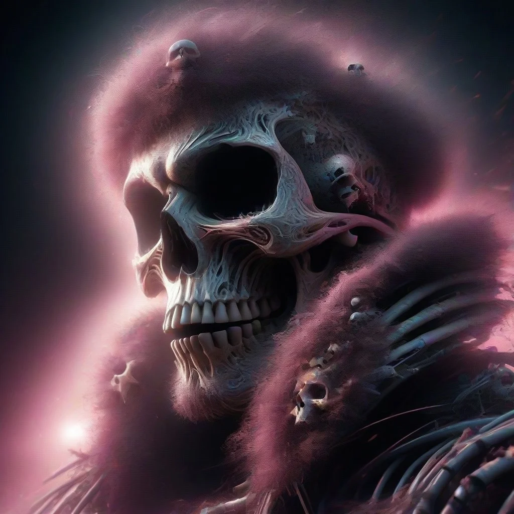 skeleton soldier, A skull soldier, guerilla soldier, Vibrant metallic color scheme, masterpiece, best quality, ultra detailed, hires, 8k uhd, cinematic lighting