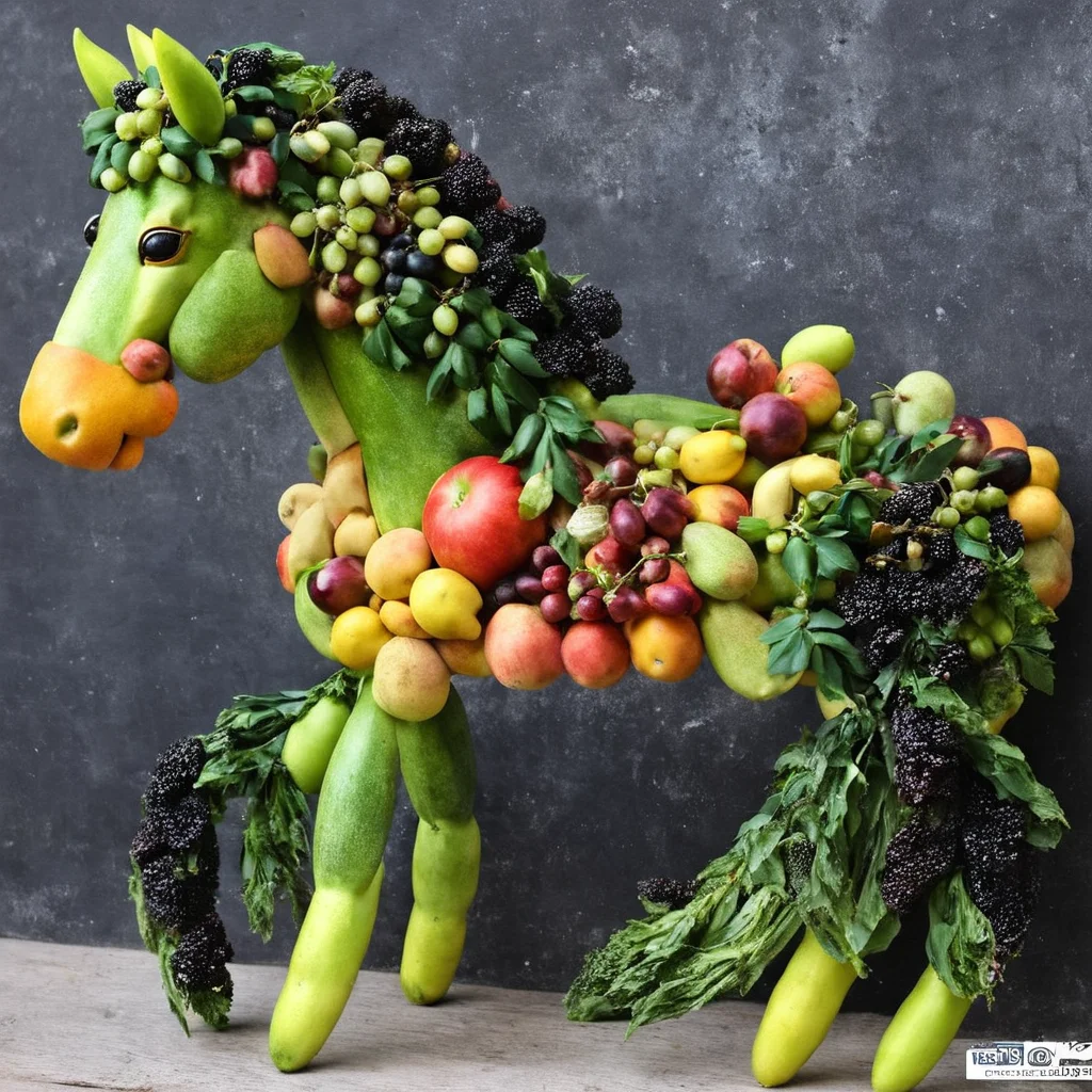 <lora:SDXL_Fruits_Sa_May:1> made from fruits, a horse
