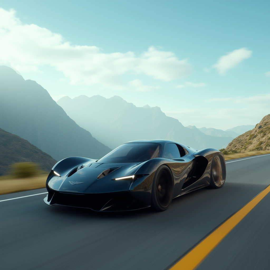 cinematic film still of  <lora:perfection style v2d:0.9>
A perfect photo of a futuristic car driving down a road in the mountains,outdoors,sky,day,cloud,blue sky,no humans,ground vehicle,scenery,motor vehicle,mountain,car,road,vehicle focus,mountainous horizon , detailed face, detailed body, detailed hands, detailed eyes, detailed nose, detailed ears, detailed hair, detailed, perfection, detailed teeth, detailed skin texture, wrinkly, detailed fingers, detailed mouth, beauty, realism, real, detailed hair, detailed pores, detailed background, sharp image, detailed lips, different race, different color, different haircut, different skin tone, different, different people, different pose, perfection style, shallow depth of field, vignette, highly detailed, high budget, bokeh, cinemascope, moody, epic, gorgeous, film grain, grainy
