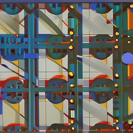 flower sin the style of PMondrian