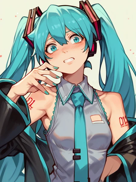 score_9, score_8_up, score_7_up, score_6_up, score_5_up,  <lora:HCXLP:1> hc, 1girl, hatsune miku,