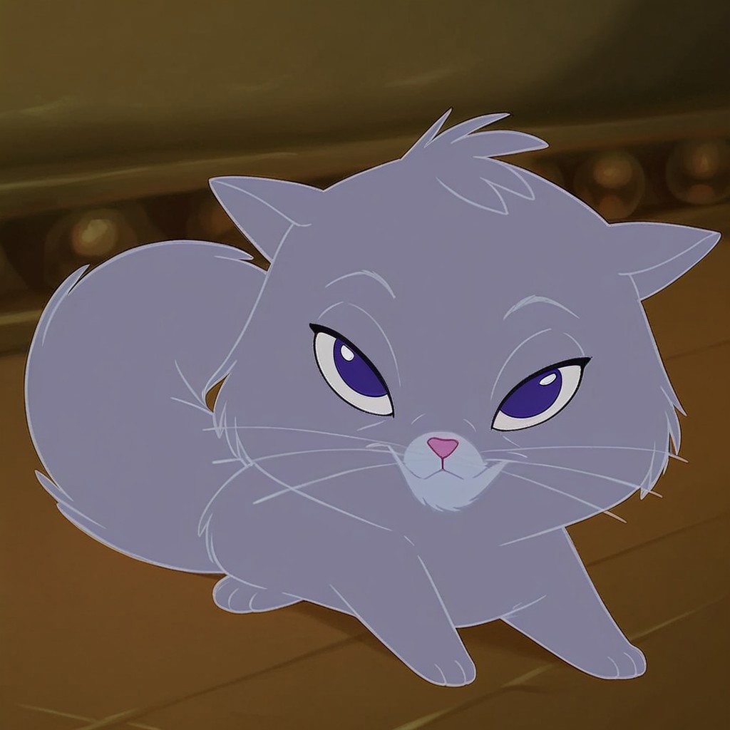 score_9, score_8_up, score_7_up, Expressiveh, masterpiece, best quality, highly detailed, realistic, zPDXL3, 1girl, solo, (CatYzma, furry, feral, feline, female cat, grey body, grey fur, dark-purple eyes, pink nose, whiskers, fluffy tail), smile, closed mouth, looking at viewer, smile, narrowed eyes, close-up, all fours