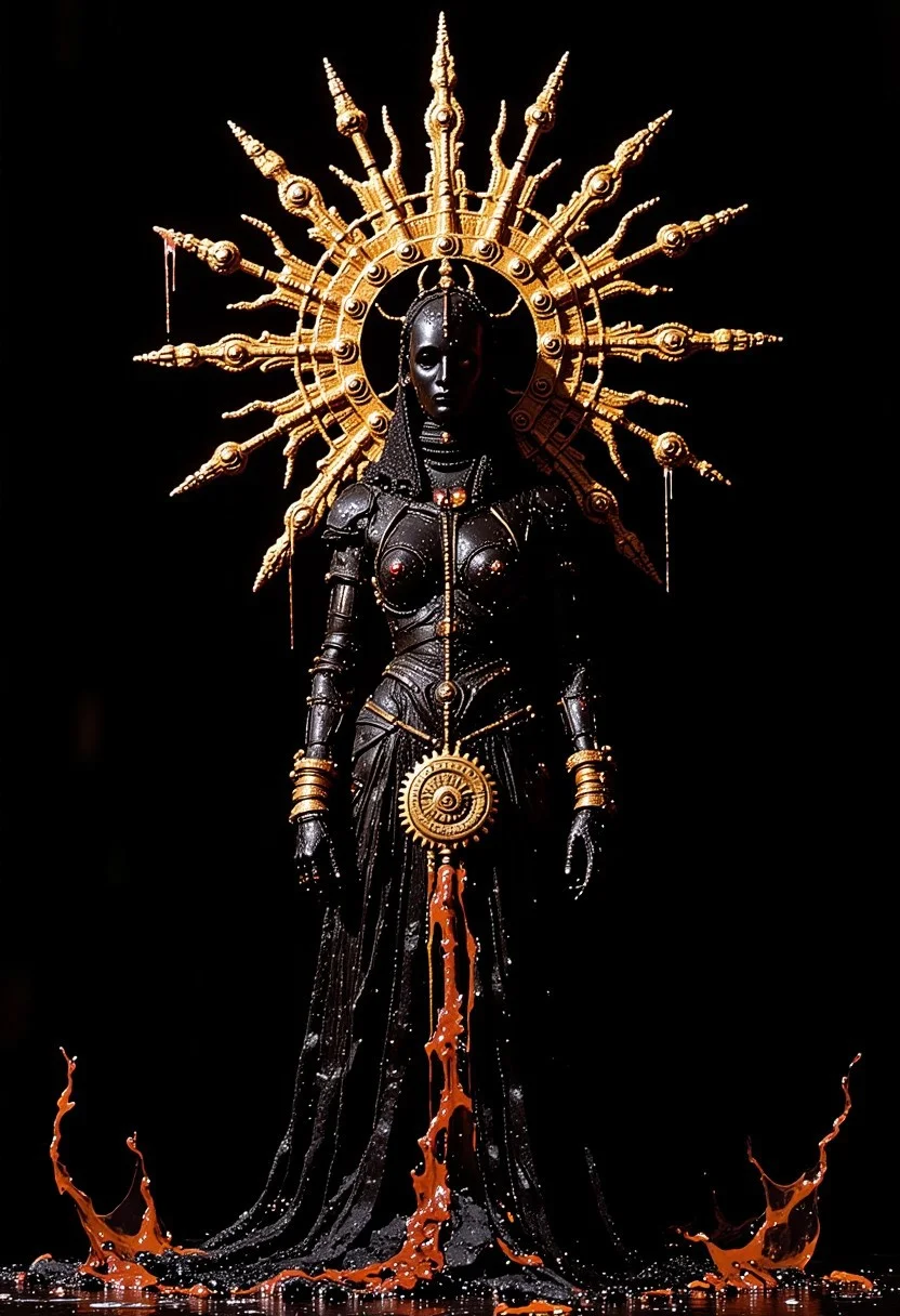 (Lilith the Mother of Demons is a terrible entity). Creepy view from the shadows."Insanely detailed complex, the best quality in a post-apocalyptic world!!,epic detailed matte paint Author: Greg Rutkowski 8k resolution concept Art hyper detail complex detail insanely detailed dynamic lighting Unreal Engine 5 Splash Art "splash_Art_splatter, 8k, wet_maximalism, golden ratio, epic_COMPOSITION, complex_details, HDR, beautiful_shot, sharp_focus, 64_megapixels,Amazing_COMPOSITION, high_contrast", neon atmosphere, abstract black oil, gear mechanism, detailed acrylic, grunge, intricate complexity, rendered in Unreal Engine, photorealistic