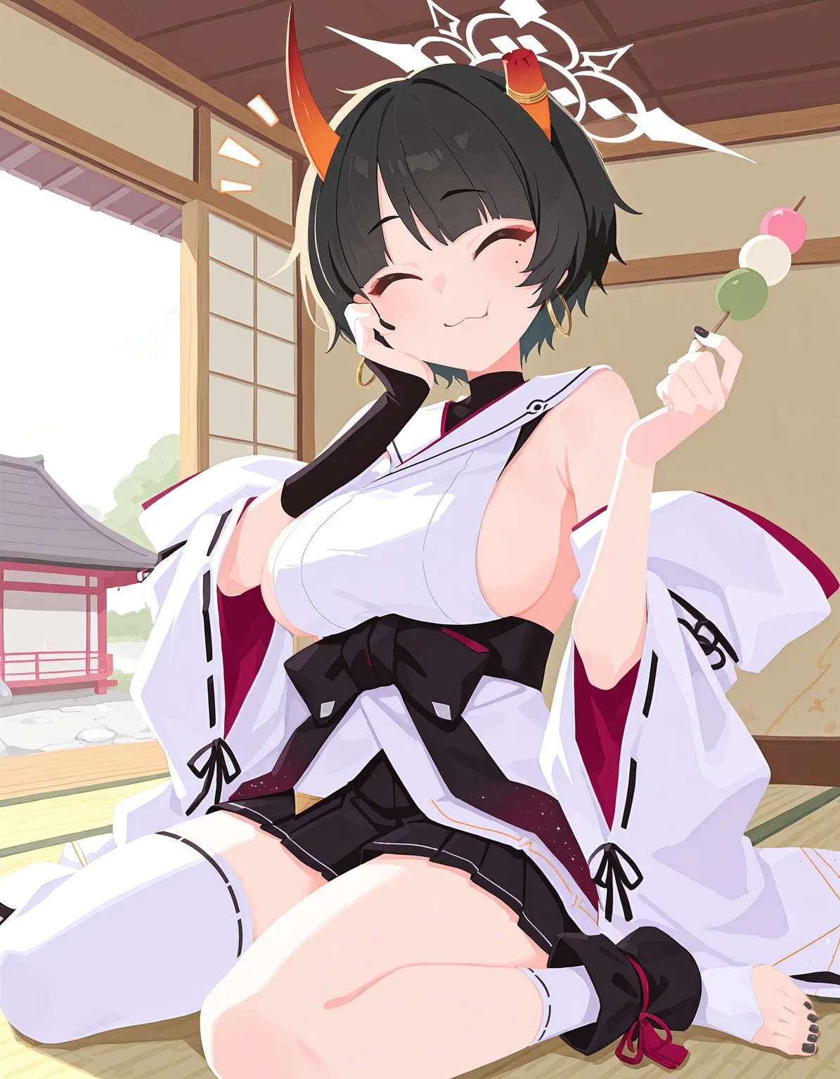 <lora:illustrious_flat_color_v2:1>, flat color, no lineart,
<lora:Amachi_Niya:1>, amachin1y4, ribbon-trimmed socks,