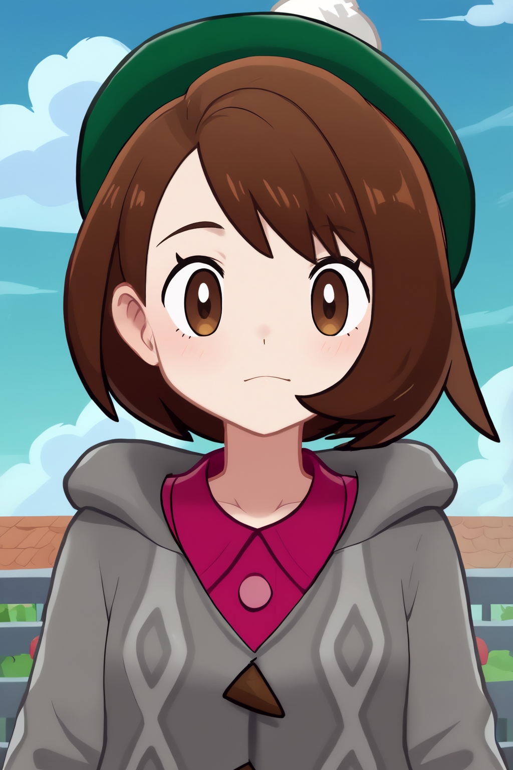 score_8_up, anime screencap, flat colors, gloria, 1girl <lora:COMMISSION_Pokemon-Gloria-PDXL:0.8>