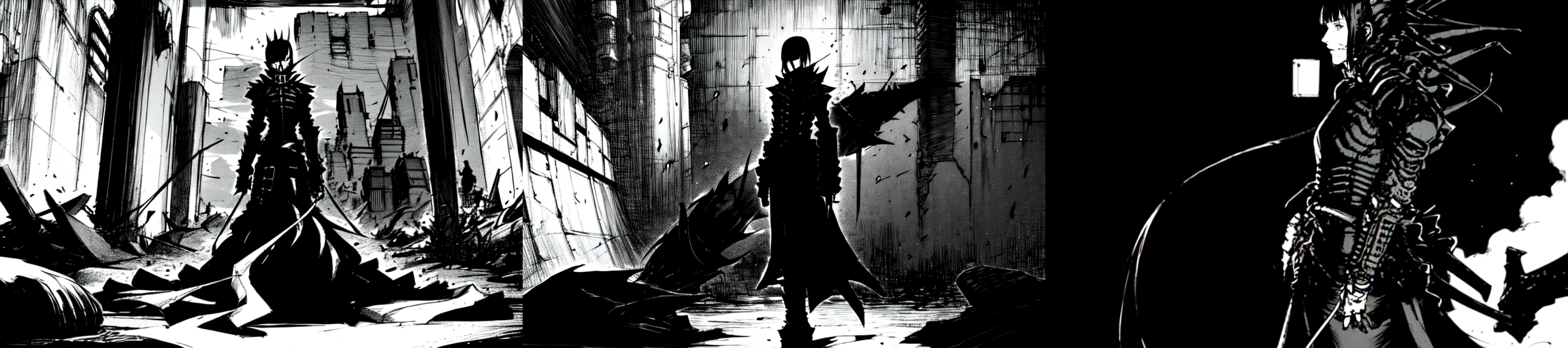 highly insanely detailed, masterpiece, top quality, best quality, highres, 4k, 8k, RAW photo, (very aesthetic, beautiful and aesthetic), 
__lazy-wildcards/subject/env-bg/nihei_tsutomu-blame-env/prompts__, 
<lora:ABARA:1>, 
(1girl:1.3), 
solo focus, 
__lazy-wildcards/dataset/background__,âââ