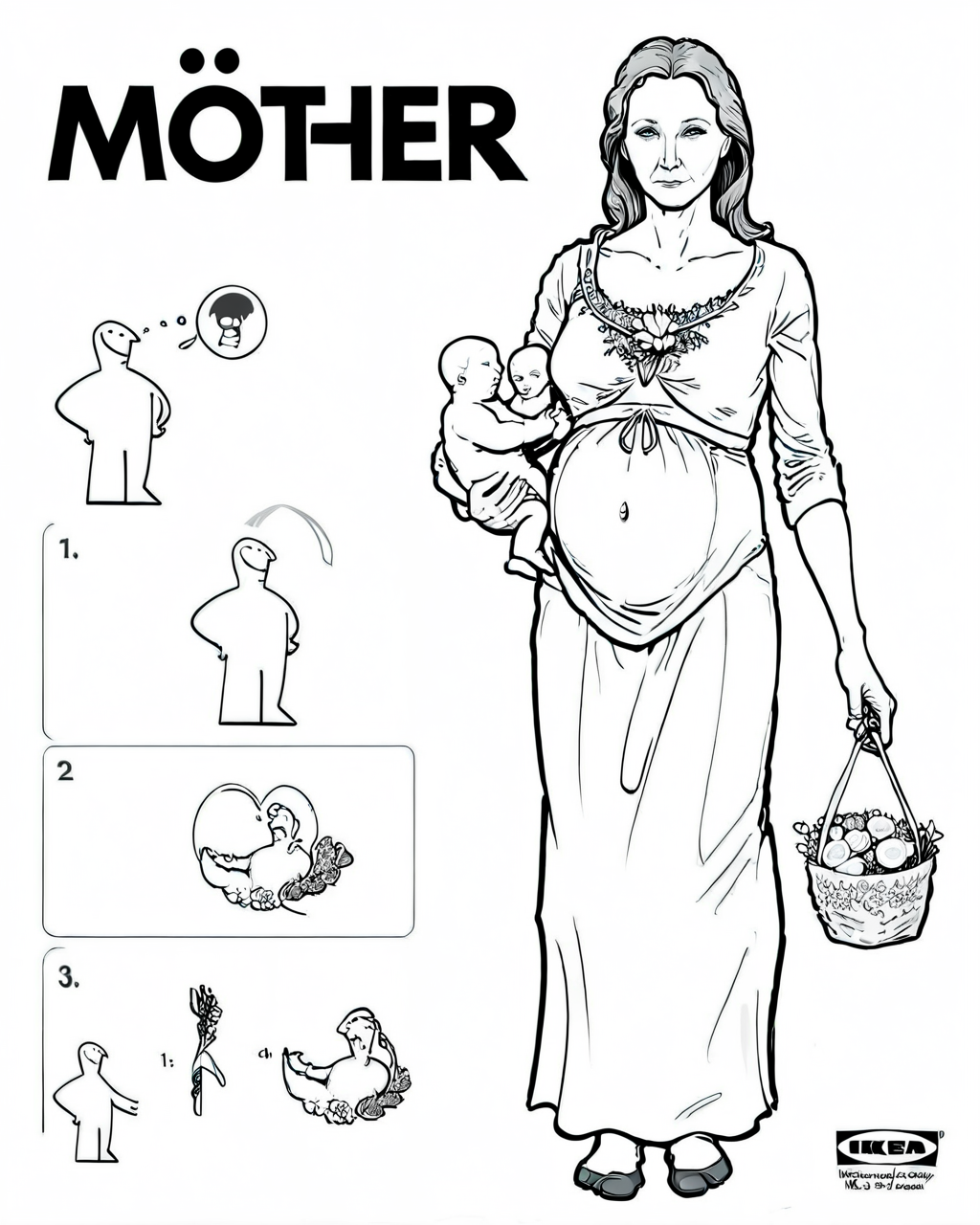Mother  <lora:ikea_instructions_xl_v1_5:1>