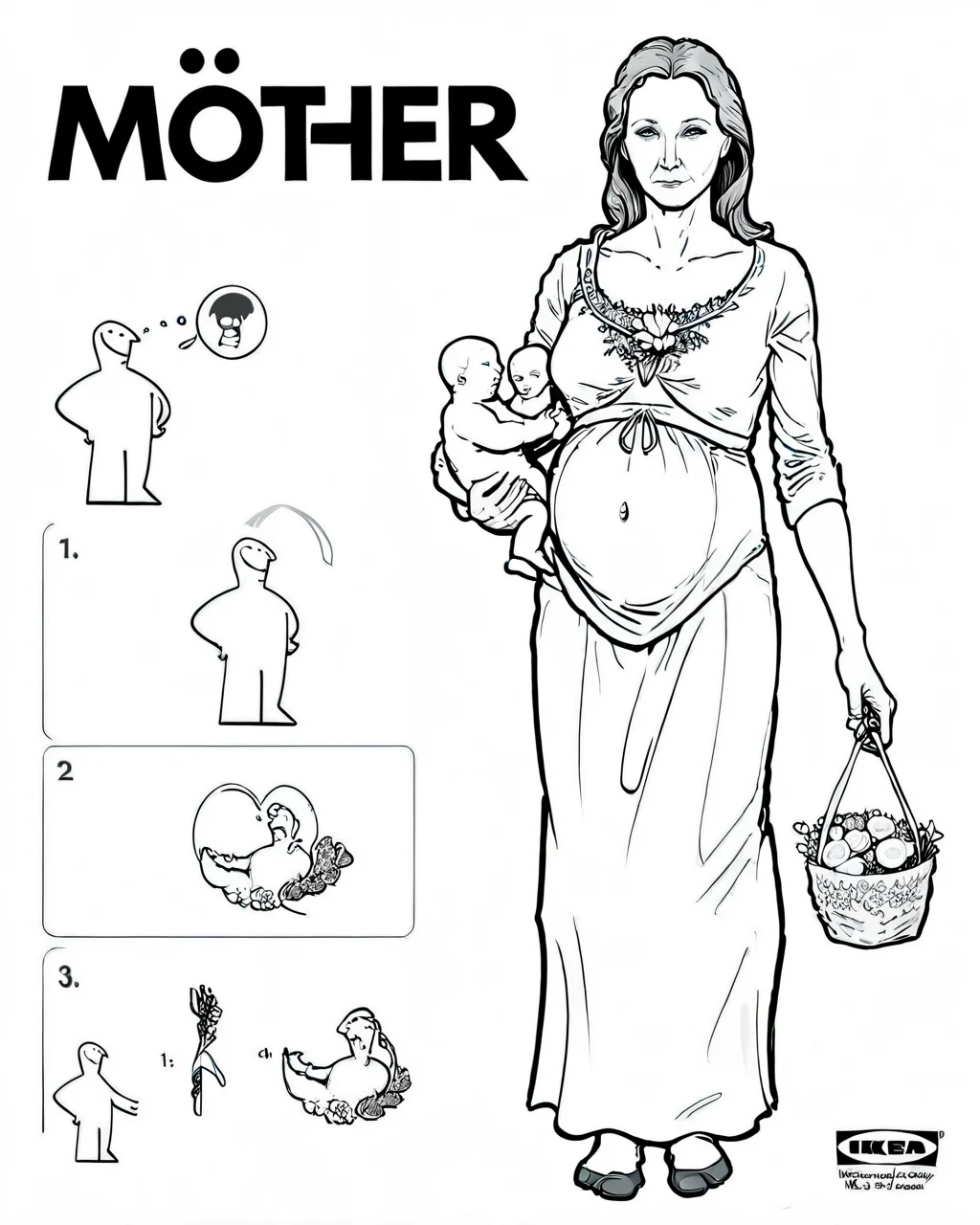 Mother  <lora:ikea_instructions_xl_v1_5:1>