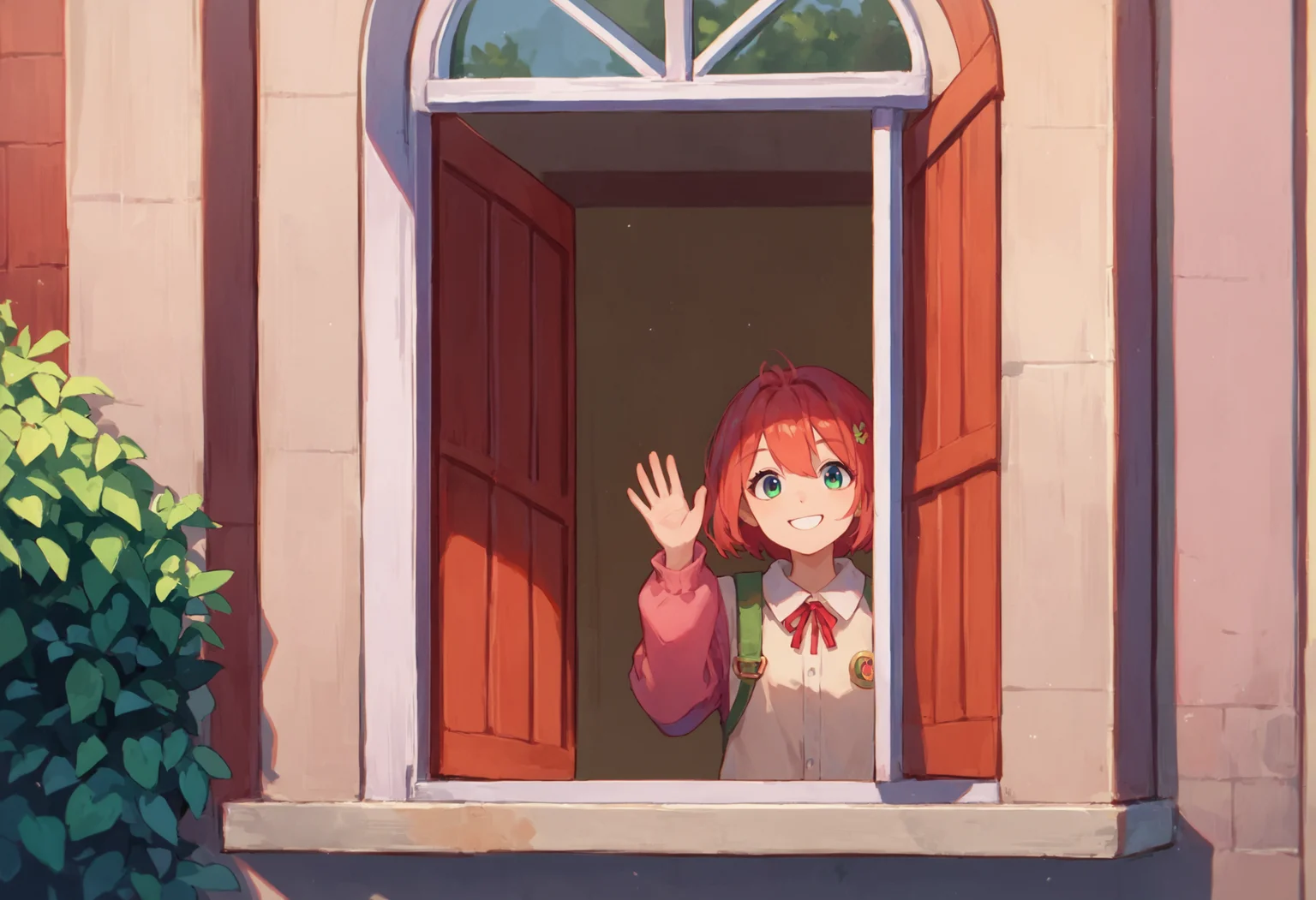 score_9_up score_8_up score_7_up, source_anime, 1girl, smile, from outside window, waving, looking at viewer
<lora:from_outside_window_24re_pony_2_d4:1>