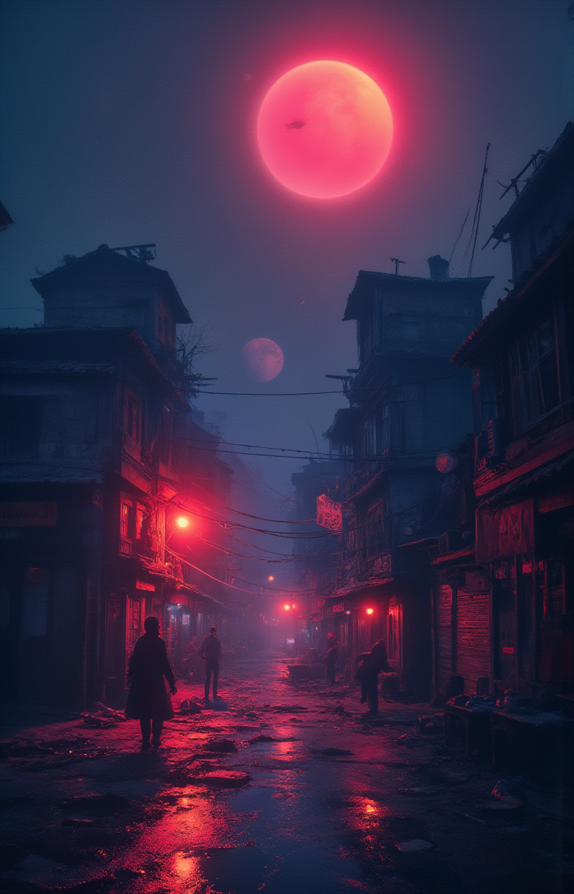 no time to explain, 8k, war zone, damage, melancholic, clean, minimalism, vector, glowing neon, <lora:- Flux1 - soothing_atmo_V2.0:.7>