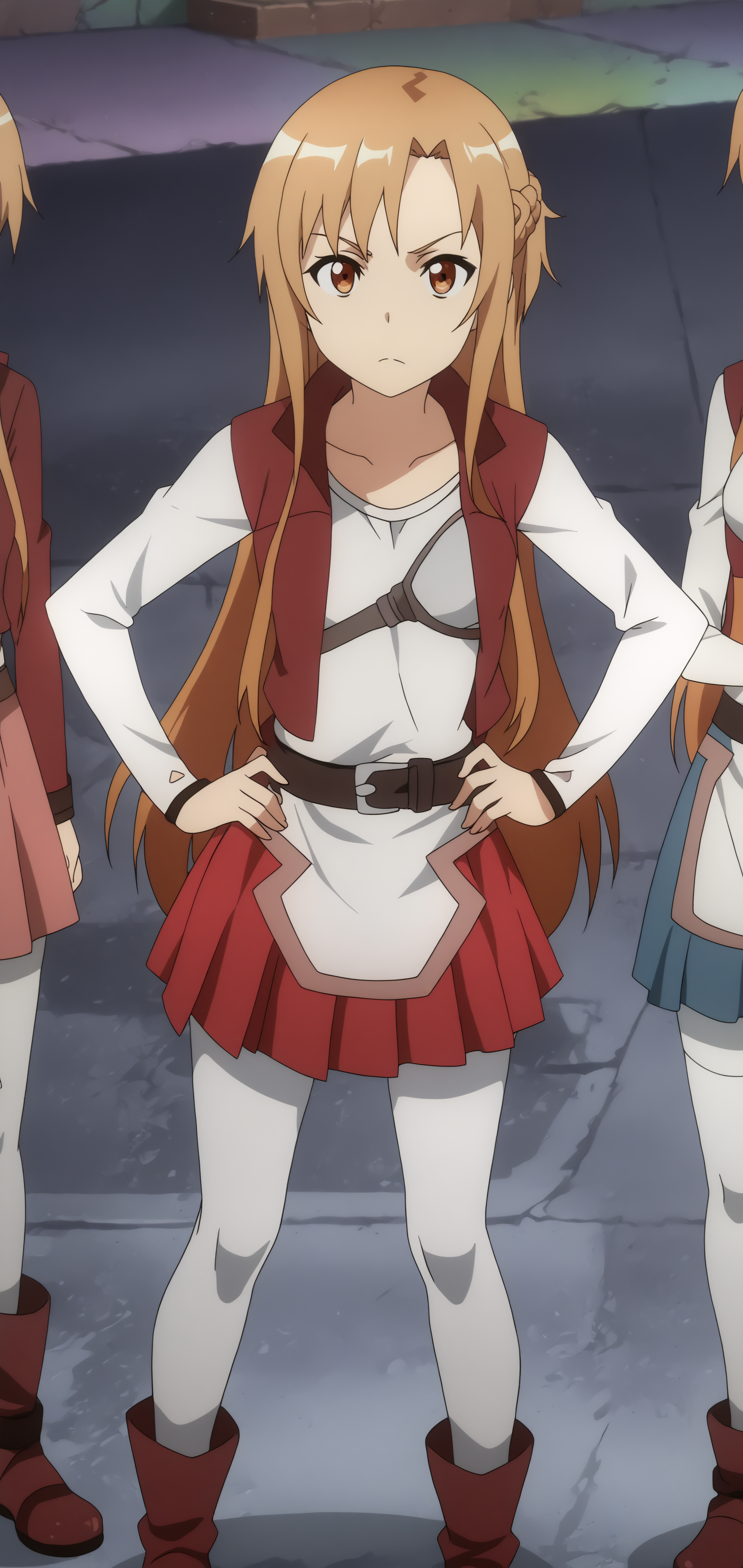 asuna, Starter Outfit <lora:COMMISSION_SAO-Asuna_S1_Costumes-PDXL:0.8>