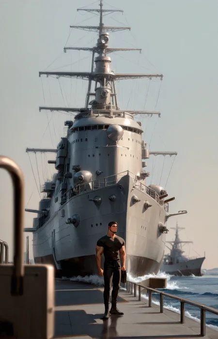 <lora:Random_style_lora_Illustrious:1>, ((rtxon, scenry, depth of field, wide shot, ship)), man, ,, masterpiece,best quality,amazing quality,very aesthetic,high resolution,ultra-detailed,absurdres,
solo, male focus, muscular male, muscular male, bara, mature, (very short hair, beard, bara, mature, facial hair, stubble), facial hair, bara, mature,
aixiwuganda_(20222192), very awa, masterpiece, best quality, absurdres, newest, perfect quality, detailed background, intricate details,
<lora:slider_Body Type_alpha1.0_rank4_noxattn_last:2><lora:style_Anime Summer Days 2 Style SDXL_LoRA_Pony Diffusion V6 XL:.6><lora:slider_cfg_scale_boost:.7><lora:Artist6p:.55> Artist6p, Artist04p,<lora:slider_il_brightness_slider_d1:-1><lora:slider_il_contrast_slider_d1:-1><lora:slider_DarkSlider1.2_alpha1.0_rank16_full_300steps:-.6>