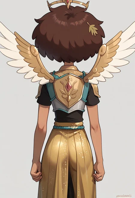 score_9, score_8_up, score_7_up, 1girl, nocunoct, anneboonchuy, brown hair, dark-skinned female, short hair, six angel wings coming from behind her, solo, bright light shinning behind her, armour, golden silk long skirt, looking a viewer
BREAK, (masterpiece, best quality, highly detailed), expressiveh, floating