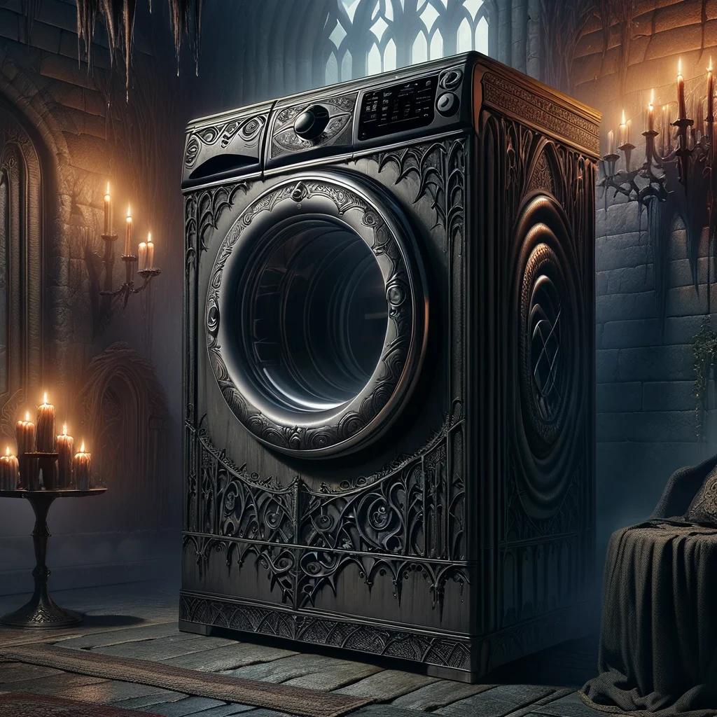 masterpiece,high resolution,detailed,
gothicstyle, no humans, scenery, candle, door,gothic style washing machine,
, <lora:Ghotic_haunted_world:0.8>