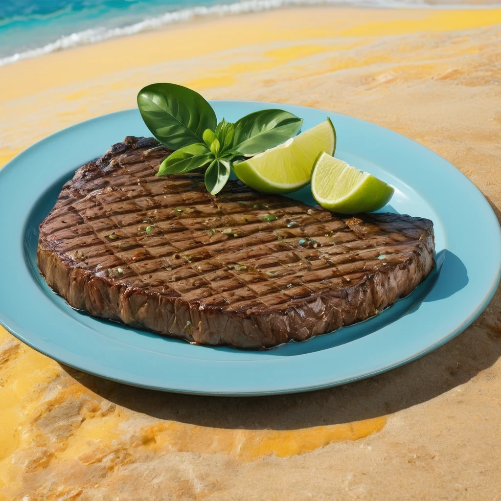 (steak showcase) <lora:32_steak_showcase:1.1>
Yellow background,
high quality, professional, highres, amazing, dramatic,
(Tropical beach and clear turquoise water:0.5),