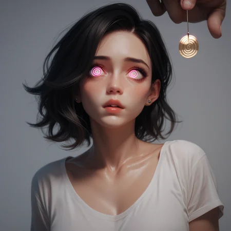 score_9, score_8_up, score_7_up,
WOMAN
<lora:Hypnosis_Ultra:0.8>hypnosis, mind_control, empty_eyes, @_@, spiral_eyes, blank_stare