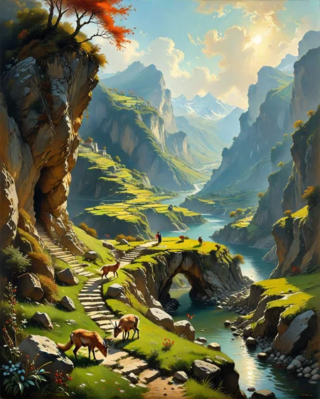 John Singer Sargent (impressionist touch), Rice paddies stepped into hillside, fox with berry seeds, stone tidal fish trap,alpine ibex balancing.Neural canyon carved by collective consciousness,
artstation, trending on artstation, highly detailed fantasy art, stocking, intricate, elegant, highly detailed, centered, digital painting, concept art, smooth, sharp focus,
<lora:tbh124-sdxl:0.15> style of Jean-Antoine Watteau,
<lora:tbh112-sdxl:0.15> style of Gregory Fromenteau
<lora:add-detail-xl:0.7>
<lora:Flux-XL_Scenery:0.15> flux-scenery,
<lora:Flux-style-xl-lora:0.15> flux-style
<lora:1dkXLP:0.15> 1dk,
<lora:urotatoXL10a:0.15> ur0tat0xl10a,
<lora:extremely_detailed:0.7> extremely detailed, Baroque art style, dynamic composition, dramatic lighting, rich colors, intricate details, professional-grade execution, captures the grandeur and theatricality of the Baroque period