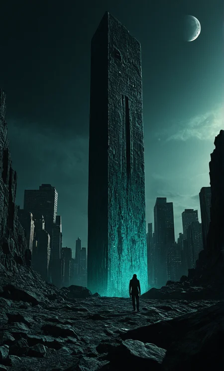 score_9, score_8_up, score_7_up, zPDXL3,
Highly detailed and dramatic digital artwork of the surface of a desolate moon, observing an immense alien monolith that is emitting an eerie, pulsating light. cinematic. still, artistic..(elaborate fine details:1.1), (hyperdetailed:1.1), (intricate details:1.0), (Refined details:1.1), (best quality:1.1), (high resolution:1.2), (saturated colors:1.4), cityscape, new york. (legs visible :1.6),
<lora:comicbookpage style:0.9> <lora:g4n1m3XLP:0.4>
<lora:add-detail-xl:2>  <lora:Expressive_H:0.3>   <lora:100_nvcmsdx_a:1> <lora:dark:1>