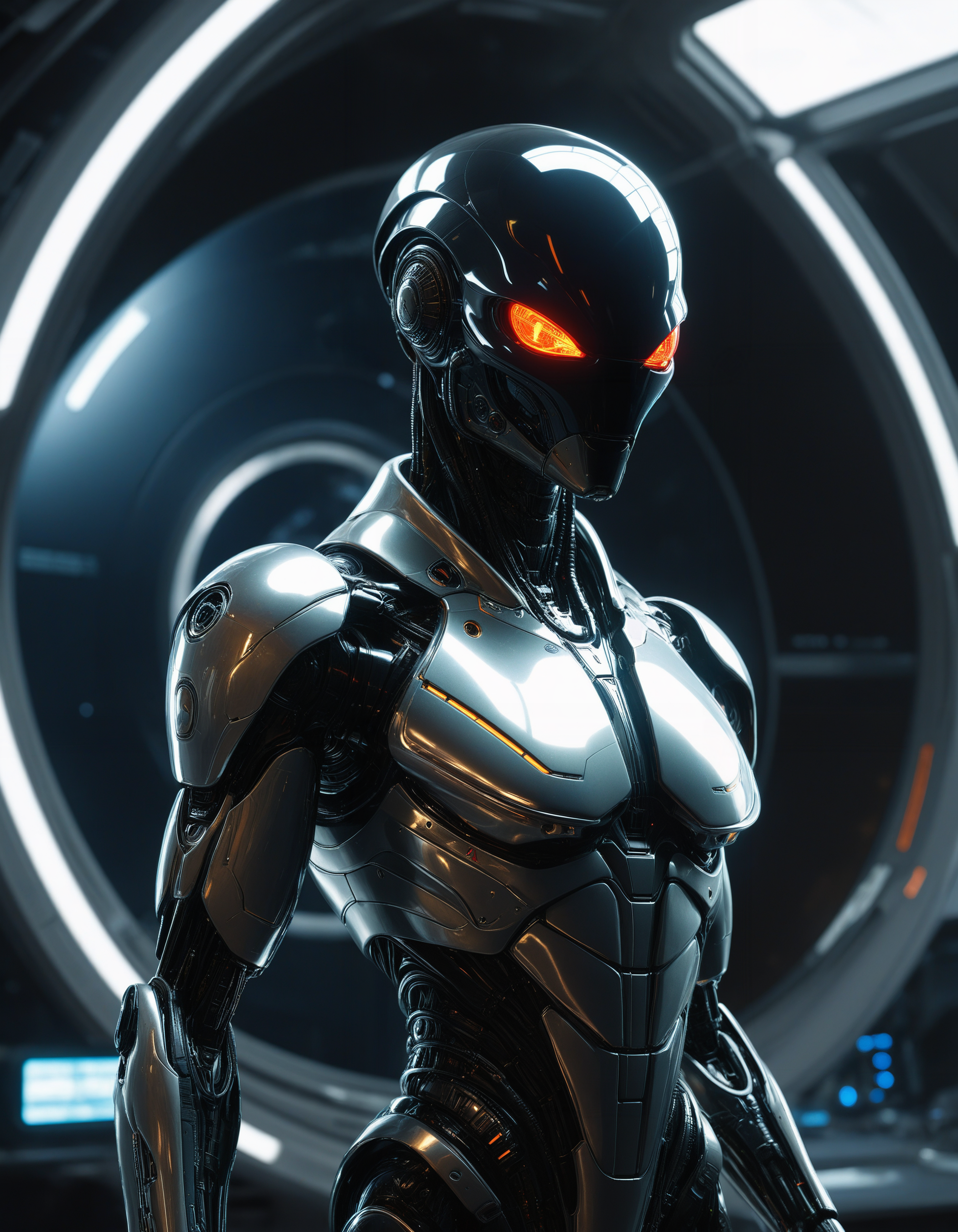 hyper realistic and highly detailed, chiaroscuro, futuristic sci-fi style, technological, alien worlds, space theme, advanced civilization, beautiful,  by Eero Saarinen, dynamic pose, looking at viewer,(intricate details, masterpiece, best quality:1.4),
<lora:add-detail-xl:0.5> <lora:xl_more_art-full_v1:0.5>