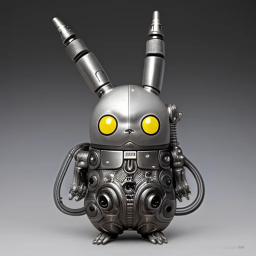 pikachu as bionic cyborg, art by hr giger, highly detailed, realistic style, , <hrgiger-drmacabre>, art by hr giger,, <3d-female-cyborgs>