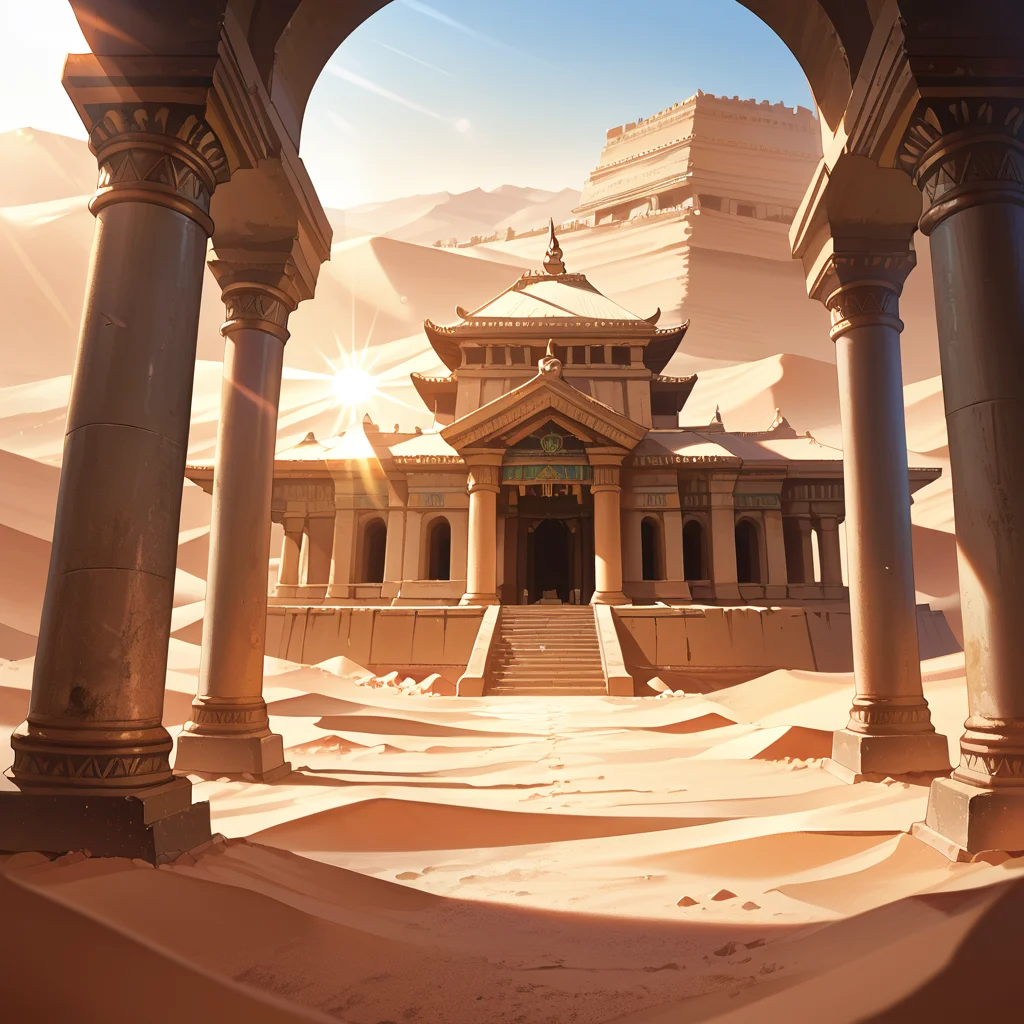 score_9, score_8_up, score_7_up,source_anime, depth of field, lens flare, <lora:Desert_Temple:0.7> destb, scenery, desert, temple