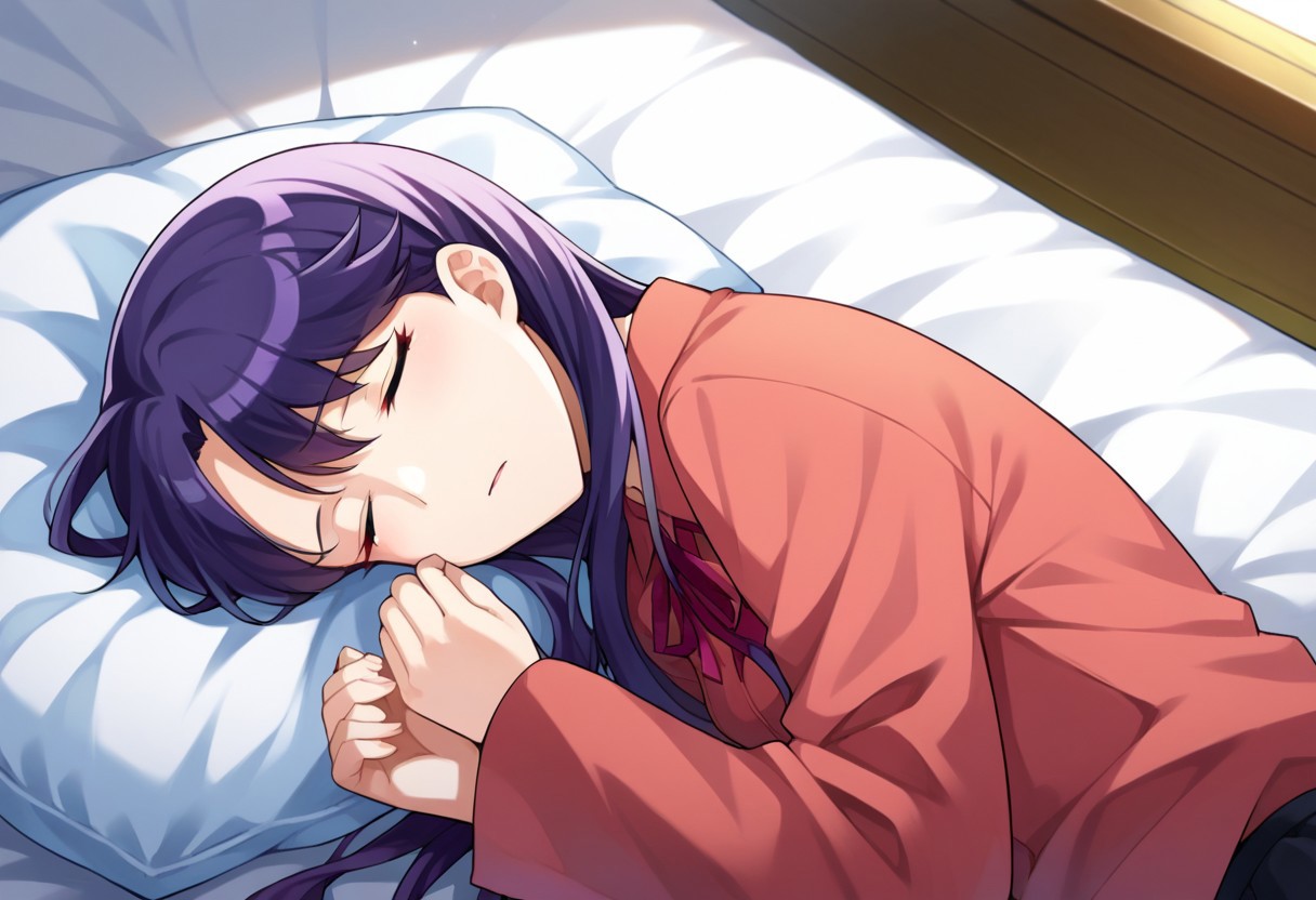 score_9, score_8, score_7, source_anime, tsukikage yuri, sleeping
