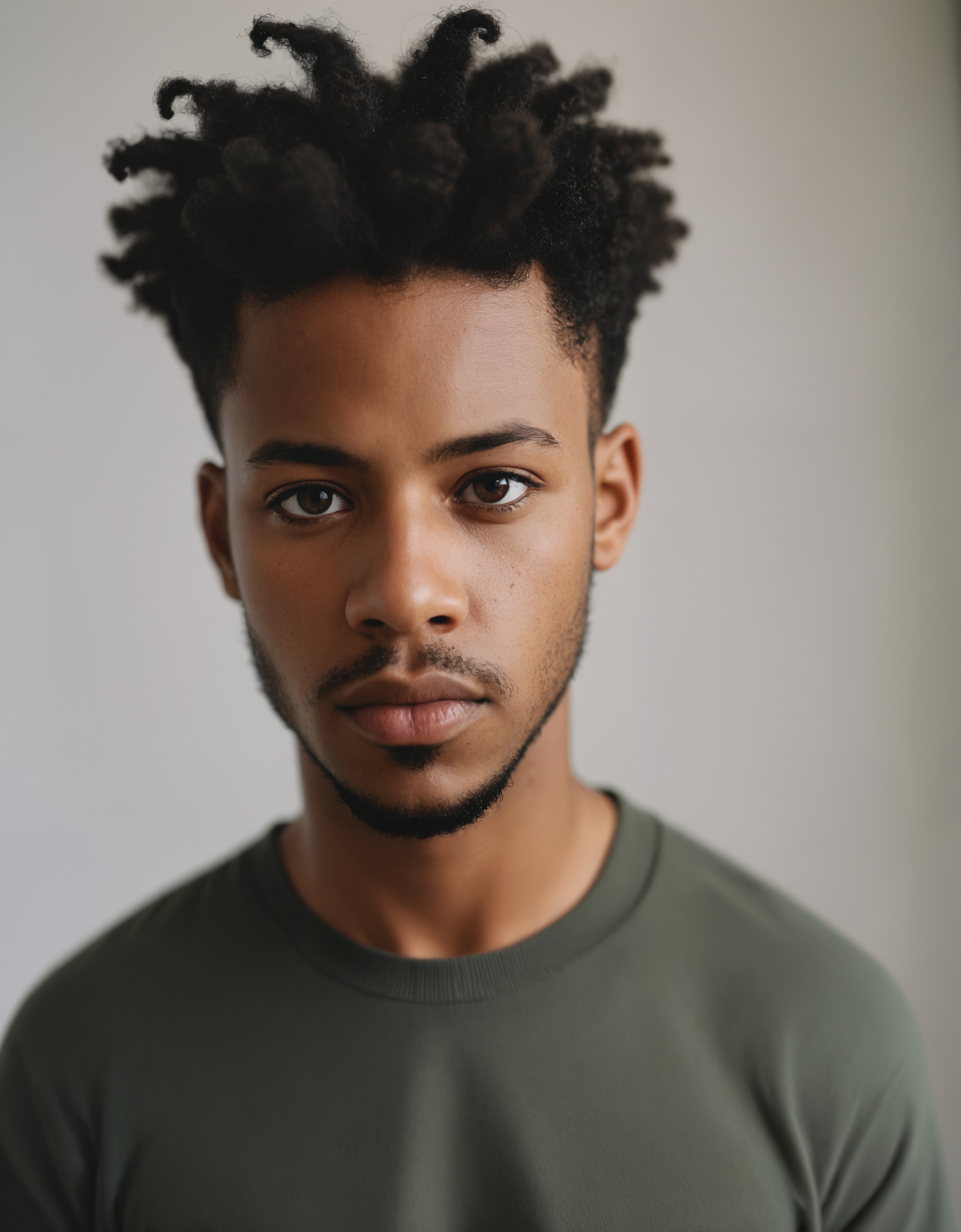 cinematic photo photograph, zavy-cnmtc, Kodak portra 800, 25 year old afro american man, 35mm photograph, film, bokeh, professional, 4k, highly detailed, a look of shock