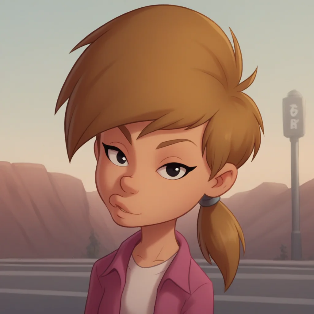 score_8_up, BREAK, 1girl, solo, NADIA, brown hair, black eyes, ponytail, shirt, long sleeves, portrait, outdoors, <lora:Nadia_titeuf_PXL_Leaf1:1>, looking at viewer,