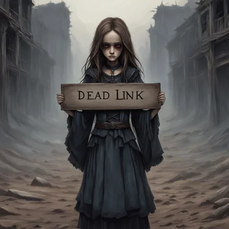 (((Ultra detailed, Megapixel)))
1girl, (((holding out a sign with a text "DEAD*LINK"))), by charlie bowater and dan mumford and trevor Brown, hands, terror, gloomy, dark, blank face, no face, wasteland background, no mouth, no eyes, long hair
