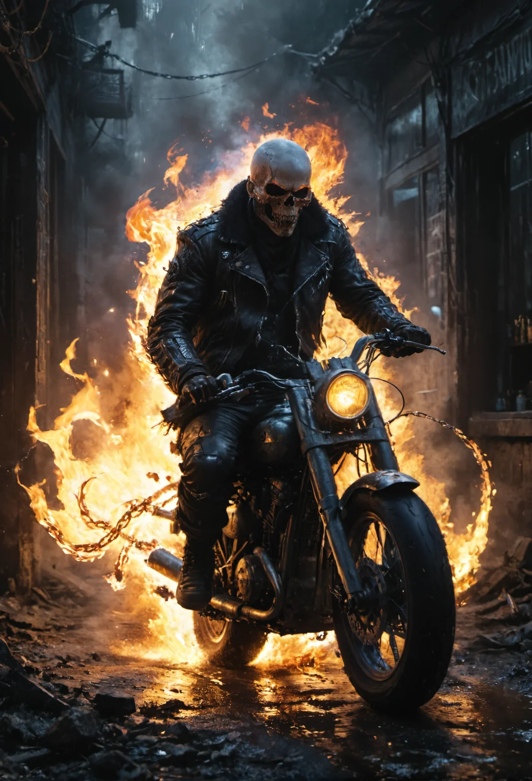 cinematic film still cinematic film still cinematic film still cinematic film still cinematic film still cinematic film still cinematic film still cinematic film still cinematic film still cinematic film still cinematic film still cinematic film still comic book character Ghost Rider drives his iconic motorcycle into battle while wielding flaming chains like a mighty whip,<lora:Desolation:0.65>,<lora:rbcharc0al:0.65>,rbcharc0al,intricately detailed,perfectly composed,masterpiece,absurdly complex,Hyperrealistic art cinematic film still photography in the style of detailed hyperrealism photoshoot,approaching perfection,dynamic,highly detailed,smooth,sharp focus,art by Carne Griffiths and Wadim Kashin,trending on artstation,sharp focus,intricate details,highly detailed,by greg rutkowski,mysterious,epic,cinematic, . shallow depth of field, vignette, highly detailed, high budget, bokeh, cinemascope, moody, epic, gorgeous, film grain, grainy . shallow depth of field, vignette, highly detailed, high budget, bokeh, cinemascope, moody, epic, gorgeous, film grain, grainy . shallow depth of field, vignette, highly detailed, high budget, bokeh, cinemascope, moody, epic, gorgeous, film grain, grainy . shallow depth of field, vignette, highly detailed, high budget, bokeh, cinemascope, moody, epic, gorgeous, film grain, grainy . shallow depth of field, vignette, highly detailed, high budget, bokeh, cinemascope, moody, epic, gorgeous, film grain, grainy . shallow depth of field, vignette, highly detailed, high budget, bokeh, cinemascope, moody, epic, gorgeous, film grain, grainy . shallow depth of field, vignette, highly detailed, high budget, bokeh, cinemascope, moody, epic, gorgeous, film grain, grainy . shallow depth of field, vignette, highly detailed, high budget, bokeh, cinemascope, moody, epic, gorgeous, film grain, grainy . shallow depth of field, vignette, highly detailed, high budget, bokeh, cinemascope, moody, epic, gorgeous, film grain, grainy . shallow depth of field, vignette, highly detailed, high budget, bokeh, cinemascope, moody, epic, gorgeous, film grain, grainy . shallow depth of field, vignette, highly detailed, high budget, bokeh, cinemascope, moody, epic, gorgeous, film grain, grainy . shallow depth of field, vignette, highly detailed, high budget, bokeh, cinemascope, moody, epic, gorgeous, film grain, grainy