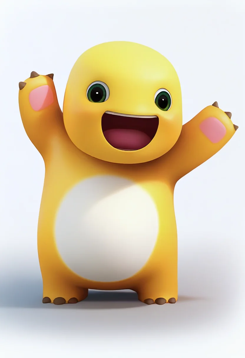 (nailong), solo, no humans, yellow skin,pokemon \(creature\) ,
smile,open mouth,
standing,
simple background, white background,
<lora:nailong_noob_ep50_v1-000010:1>
