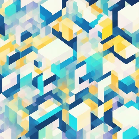 anime abstract cube patterns, bright colors, poster (posterCubes style:1) <lora:djzposterCubes:0.8)