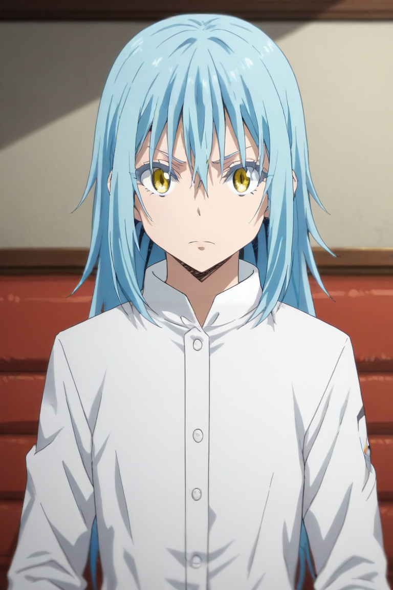 score_9, score_8_up, score_7_up, score_6_up, score_5_up, score_4_up, BREAK source_anime, semi-realistic, looking at viewer, , depth of field, 1other, androgynous, solo, <lora:rimuru_tempest_pony:0.96>, rimuru_tempest, blue hair, yellow eyes, long hair, bangs, hair between eyes, , , , <lora:sdxl_lightning_8step_lora:1>
