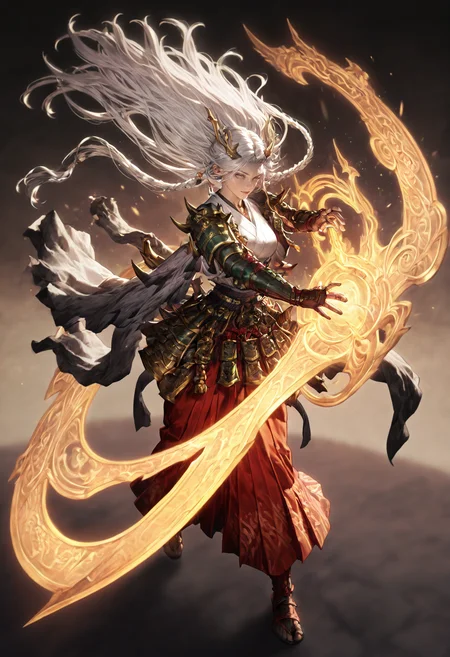 1girl, graycolor_full, <lora:lora-000014.TA_trained:1.0>,
samurai, red hakama, white kimono,
fullbody, detailed face, increase details, ultimate detailed, newest, photorealistic, <lora:DetailedEyes_V3:1> <lora:detailed_hands-000002:1> hand