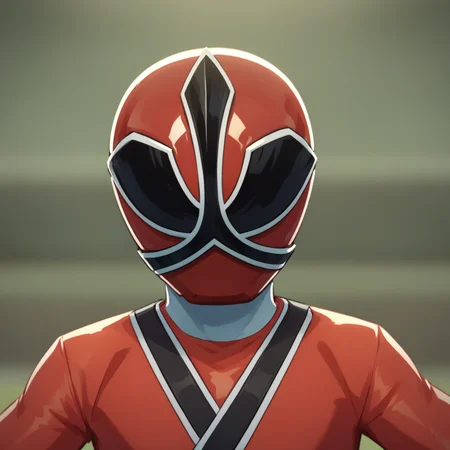 score_9_up, score_8_up, BREAK, RedRangerSamurai, 1boy, solo, helmet, red bodysuit, white stripes, upper body, <lora:RedRanger_SamuraiRangers_PXL_Leaf2:1>