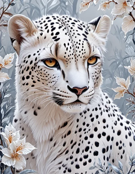 novuschroma68 style white cheetah nature art <lora:sdxl_lightning_8step_lora:1> <lora:novuschroma68 style:1>