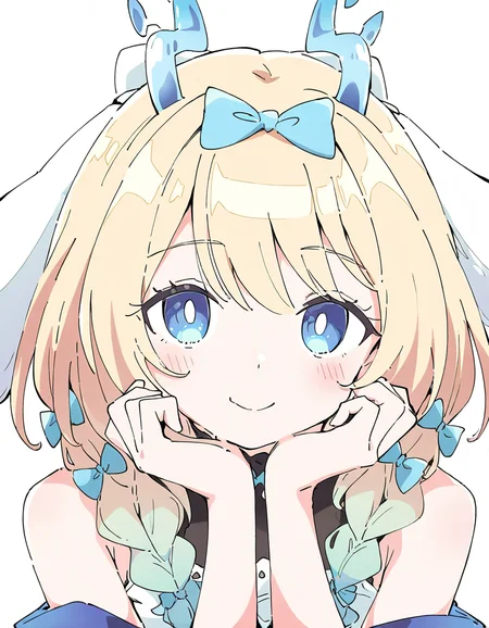 <lora:dagouyao-000016:1>,dagouyao,1girl,solo,looking at viewer,smile,blue eyes,simple background,white background,, (Ixy:0.6)),(hiten \(hitenkei\):0.7),, masterpiece, best quality, very aesthetic, absurdres,newest, incredibly absurdres,