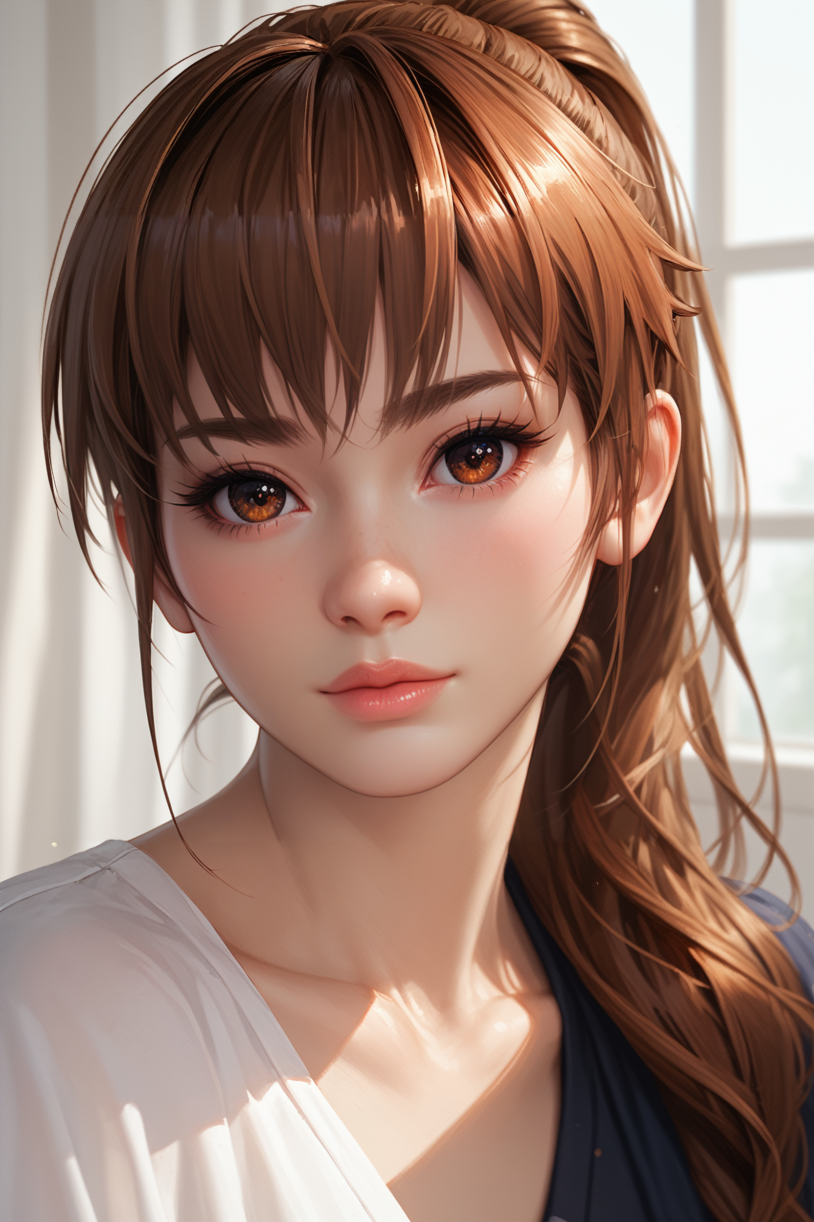score_9, score_8_up, score_7_up,
<lora:DOAKasumi:0.8>
DOAKasumi, 1girl, brown hair, brown eyes, long hair, ponytail, looking at viewer, portrait