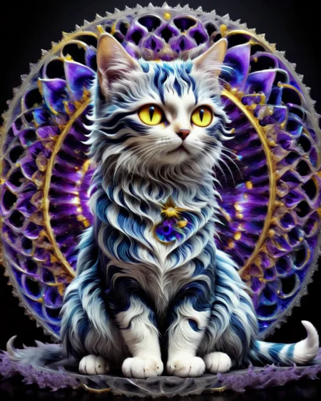 ((best quality)),(masterpiece),cat,full body,awardwinning,Psykadelicwoxel3d, psychedelic,<lora:Psykadelicwoxel3d-step00000350:1>