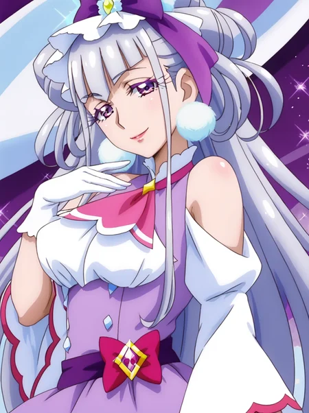detailed background, shiny skin, posing,
<lora:cureamour.pony:1.0>,
cureamour,
large breasts,
seductive smile, half-closed eyes,