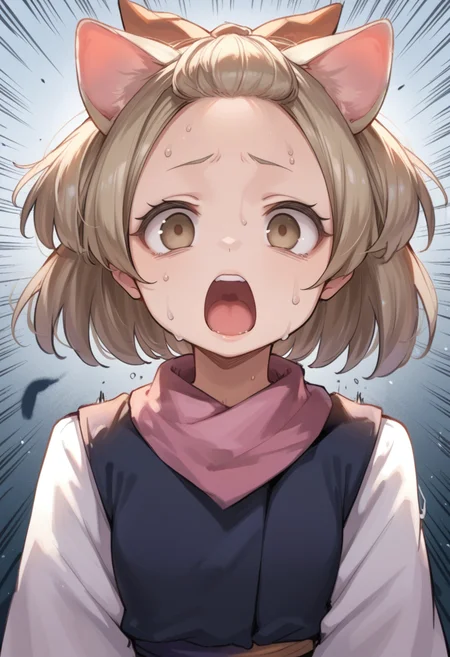(score_9:0.9),score_8_up,score_7_up,rating_safe,anime style,(zPDXL),(zPDXL3),<lora:Ash Blossom & Joyous Spring ponyXL v1:0.71>,ash blossom & joyous spring, 1girl, solo, open mouth, sweat, upper body, looking at viewer, emphasis lines, parody, sweating profusely, sleeves past wrists, screaming, scared, white kimono, empty eyes