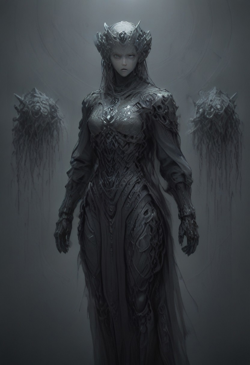 Setting within dark concrete ruins. (RUNNING)
Full body portrait, angry expression, looking at camera,  standing, feet visible, normal human proportions,
man, tall smart person, royal soldier, royal military, regal being,
ornate uniform, (white and gold porcelain royal celestial clothes), holding scifi weapon, mechwear, commando uniform, crystal details in armor, crystal ornate earrings, crystal jewelry, details fractal armor,
((((crystallization of the face)))), teeth made of quartz, ((((eyes made of ulexite)))), hair made of Fanlike acicular-fibrous crystal groups, thin crystal hair, flowing white fractal hair, large perfect eyes, crystal iris, eyes made of crystal, ((white porcelain skin)), (white_skin), glowing clear eyes, celestial eyes,  interweaving techno-anatomical and fractal elements, Ellen Jewett's intricate sculptural craftsmanship, no eyebrow hair,
dynamic lighting highlighting multifaceted textures, cinematic post-processing for an exquisite visual narrative, breathtaking surreal masterpiece,
sci-fi royal palace setting, single source lighting, low light setting, dark room, intense lighting,
