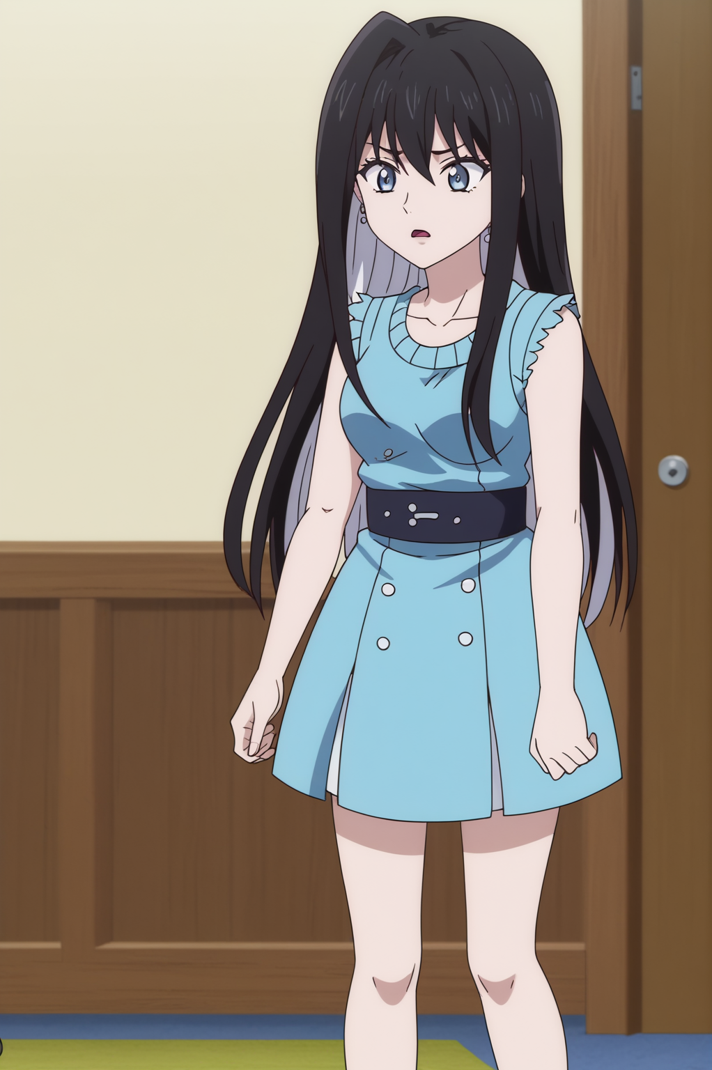 rating_safe,  anime screencap, consistent background,   Yuki-Onna <lora:Kyokou_Suiri-Yuki-Onna-PDXL:0.8>