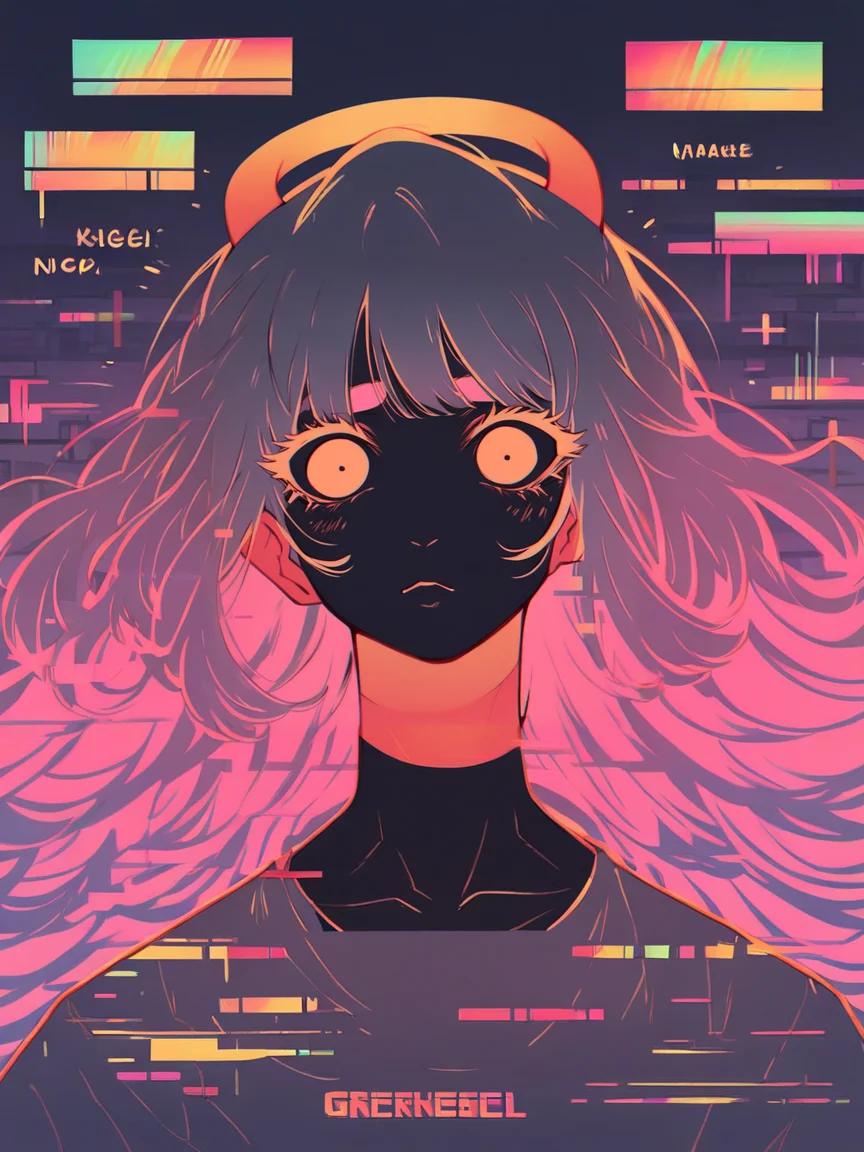 score_9, score_8_up, score_7_up, score_6_up, score_5_up, score_4_up, <lora:gl1tchXLP:1> gl1tch, 1girl, glitch, portrait, angel, horns, noise, curvy, pinup, full body,