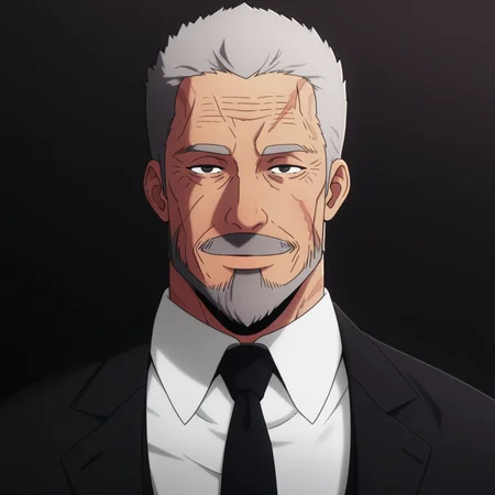 masterpiece,best quality,amazing quality,
Gunhee, beard, old, gunhee, grey hair, formal, scar on face,