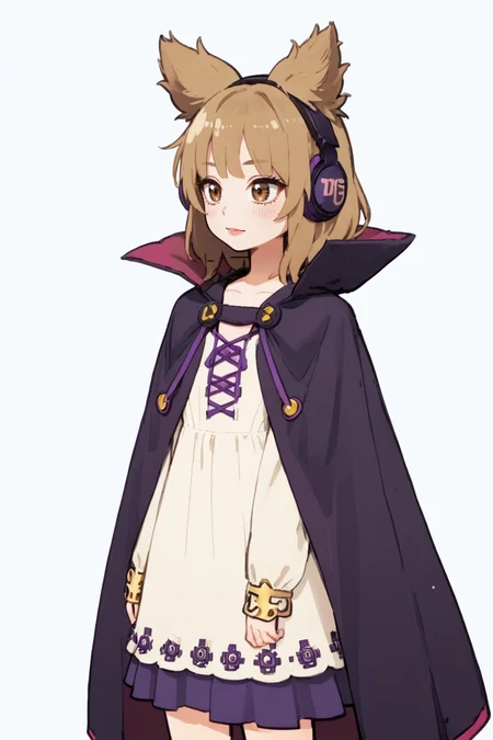 score_9, score_8_up, score_8, score_9, 1 girl, source_anime, <lora:miko_pony_v2-10:1> toyosatomimi no miko, light brown hair, pointy hair, earmuffs, brown eyes, purple skirt, cape, white dress, <lora:Eiken3kyuboy_Artist_Style_ponyXL-000018:0.8>