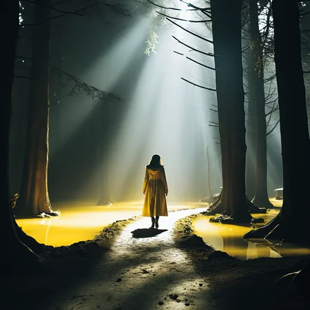 (cinematic film still),Medium Wide Shot,hard light,Magic and Earth,((For the Worm of the Grim Lady MacBeth)),Tilt-Shift Focus,Luminous trails,Luminous trails,Sad,(Black and Lemon Yellow),it is Biochemical and Minimalist,<lora:add-detail-xl:2>, <lora:FFai.0065.Zavychromaxl_B2.lora:0.35>, <lora:AdvancedEnhancerXLv2:0.35>,<lora:lowra_v10:.40>, <lora:Seaty_Art_Style_SDXL:0.55> seaty <lora:SDXL1.0_Essenz-series-by-AI_Characters_Style_DarkestDungeonChrisBourassa-v1.1:0.33> comic book artwork in dgst artstyle <lora:Radiant_Darkness:0.54> Radiant Darkness <lora:polyhedron_photostudio-000005:.5> studio lighting, key light, fill light, rim light, back light <lora:ObsidianCitrine:0.5> ObsidianCitrine <lora:Movie_aesthetic_XL:.45> <lora:FF.106.protovisionXLHighFidelity3D_release0630Bakedvae.LyCORIS:.4> <lora:quality1:.3> <lora:cine:.25> cin3