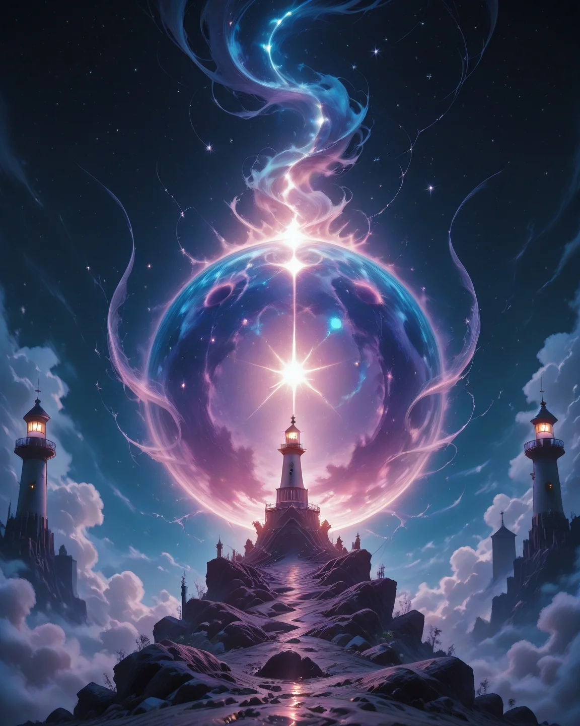 ethereal fantasy concept art of anime artwork moonlit smuggling operations using trained dolphin carriers to move forbidden lighthouse lenses past patrol ship searchlights, Tilt-shift photo, Selective focus, miniature effect, blurred background, highly detailed, vibrant, perspective control,,
<lora:iLLMythG0thicL1nes:0.5> G0thicL1nes,
<lora:Detail_Tweaker_Illustrious_BSY_V3:0.7> detailed,
<lora:Dramatic Lighting Slider ILL:1>,
<lora:NOOB_vp1_detailer_by_volnovik_v1:0.3>,
<lora:reij-rt:0.3>, <lora:aidmaFLuxPro1.1_v0.3_IL:0.5> aidmafluxpro1.1,
<lora:FrankFrazettaIL:0.15> . anime style, key visual, vibrant, studio anime, highly detailed . magnificent, celestial, ethereal, painterly, epic, majestic, magical, fantasy art, cover art, dreamy