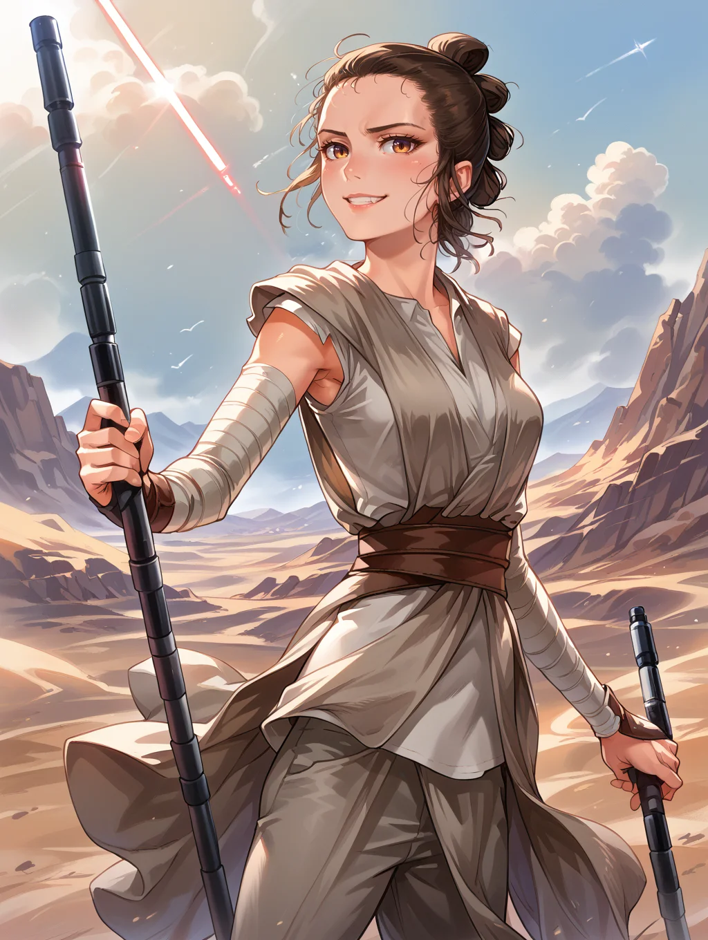 score_9, score_8_up, score_7_up,source_anime,BREAK, solo, (light smile:0.7),
rey_star_wars,
<lora:rey_star_wars:1>