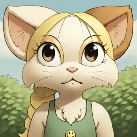 score_9, score_8_up, score_7_up, source_anime BREAK
Tiffany, 1girl, solo, animal ears,blonde hair, furry female,cat, solo,outdoors,detailed backround,natural light,shadow detail,front view
<lora:Precocious:0.8>